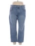 Old Navy Stripes Blue Jeans Size 12 Petite - photo 1