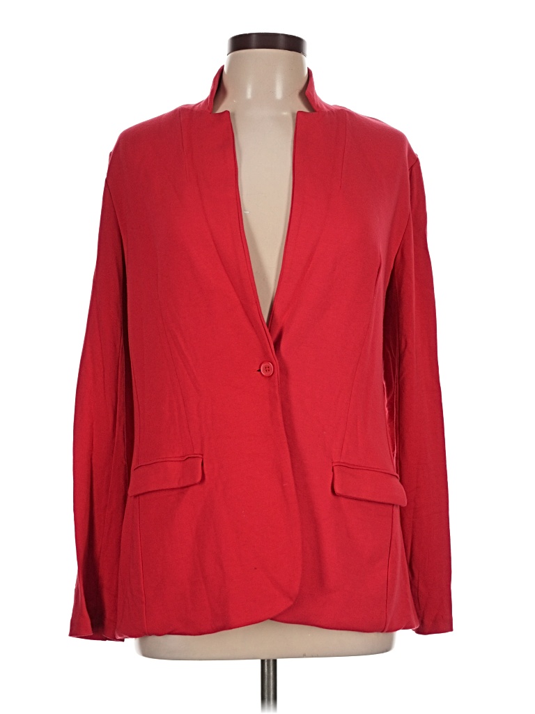 Pre-owned M Magaschoni Blazer Jacket In Red