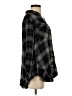 Ruby Rd. Plaid Black Long Sleeve Blouse Size L (petite) - photo 4