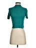 Babaton Teal Short Sleeve Turtleneck Size S - photo 1