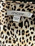 Chico's 100% Linen Animal Print Tan 3/4 Sleeve Blouse Size S - photo 7