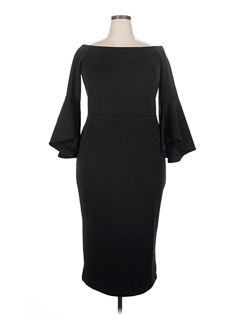Pre-owned Eloquii Cocktail Dress In Black