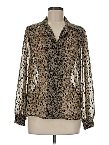 Topshop Long Sleeve Blouse (view 1)