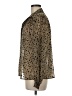 Topshop Metallic Gold Long Sleeve Blouse Size 6 - photo 5