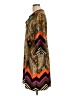 Timing Print Brown Casual Dress Size L - photo 5