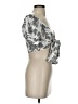 Free People Silver Short Sleeve Blouse Size 2 - photo 4