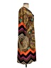 Timing Print Brown Casual Dress Size L - photo 4