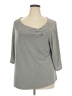 Venezia Gray 3/4 Sleeve Top Size 26 - 28 Plus - photo 1