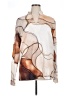 Unbranded Graphic Ivory Long Sleeve Blouse Size XL - photo 1