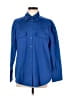 Nordstrom 100% Cotton Blue Long Sleeve Button-Down Shirt Size M - photo 1