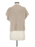 Unbranded 100% Rayon Tan Short Sleeve Top Size M - photo 2