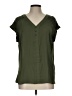 Fortune + Ivy 100% Polyester Green Short Sleeve Blouse Size L - photo 1