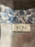 Aura 100% Polyester Blue 3/4 Sleeve Blouse Size S - photo 7