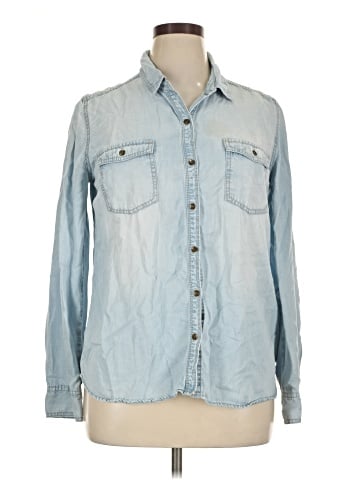 Halogen Long Sleeve Button-Down Shirt (view 1)
