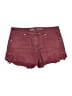 Target Hearts Burgundy Shorts Size 10 - photo 1