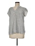 Hilary Radley 100% Polyester Gray Short Sleeve Blouse Size M - photo 1