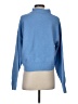 French Connection Solid Blue Turtleneck Sweater Size S - photo 2