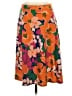 Talbots Floral Orange Casual Skirt Size XS - photo 1