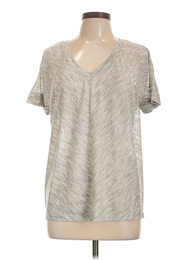 Pre-owned Forever 21 Contemporary Short Sleeve T-shirt In Silver