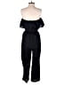 J.Crew 100% Linen Solid Black Jumpsuit Size S - photo 2