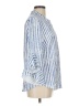 Unbranded Stripes Blue 3/4 Sleeve Blouse Size M - photo 4