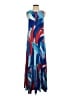 Susan Graver Graphic Blue Casual Dress Size S (petite) - photo 1