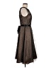 Jessica Howard 100% Polyester Metallic Brown Cocktail Dress Size 8 - photo 4