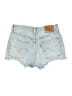 Levi's 100% Cotton Blue Denim Shorts Size 24 waist - photo 2