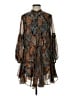 VICI 100% Polyester Paisley Brown Cocktail Dress Size S - photo 1