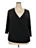 Cable & Gauge Black 3/4 Sleeve Top Size 2X - photo 1