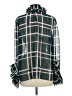 CAbi 100% Polyester Plaid Green Long Sleeve Blouse Size M - photo 2