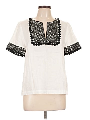 J.Crew Collection Short Sleeve Blouse (view 1)