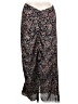 Chenault 100% Polyester Paisley Black Casual Skirt Size L - photo 2