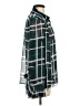 CAbi 100% Polyester Plaid Green Long Sleeve Blouse Size M - photo 4