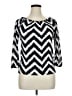 Carol Rose Silver 3/4 Sleeve Blouse Size XL - photo 1