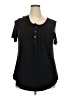 Assorted Brands Black Short Sleeve Blouse Size 2X - photo 1