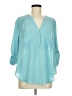 Torrid 100% Polyester Teal 3/4 Sleeve Blouse Size Med Plus (00) - photo 1