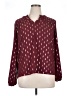 Papermoon 100% Polyester Burgundy Long Sleeve Blouse Size XL - photo 1