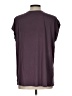 Papermoon 100% Polyester Purple Short Sleeve Blouse Size L - photo 2