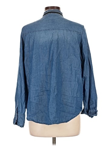 Kensie Long Sleeve Button-Down Shirt (view 2)