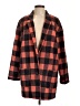 Minkpink Plaid Orange Coat Size L - photo 1