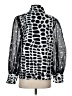 Stylewe 100% Polyester Animal Print Silver Long Sleeve Blouse Size S - photo 2