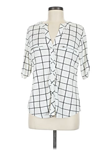Always Indigo Short Sleeve Blouse (view 1)