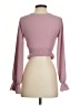 Unbranded 100% Polyester Pink Long Sleeve Blouse Size XS - photo 2