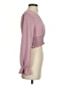Unbranded 100% Polyester Pink Long Sleeve Blouse Size XS - photo 4