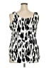 Apt. 9 100% Polyester Silver Sleeveless Blouse Size XXL - photo 2