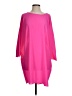 Mittoshop 100% Polyester Solid Pink Casual Dress Size S - photo 1