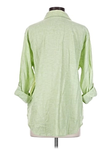 Susan Graver 3/4 Sleeve Button-Down Shirt (view 2)