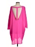 Mittoshop 100% Polyester Solid Pink Casual Dress Size S - photo 2