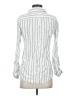 Sigrid Olsen 100% Linen Stripes White Long Sleeve Button-Down Shirt Size S - photo 2